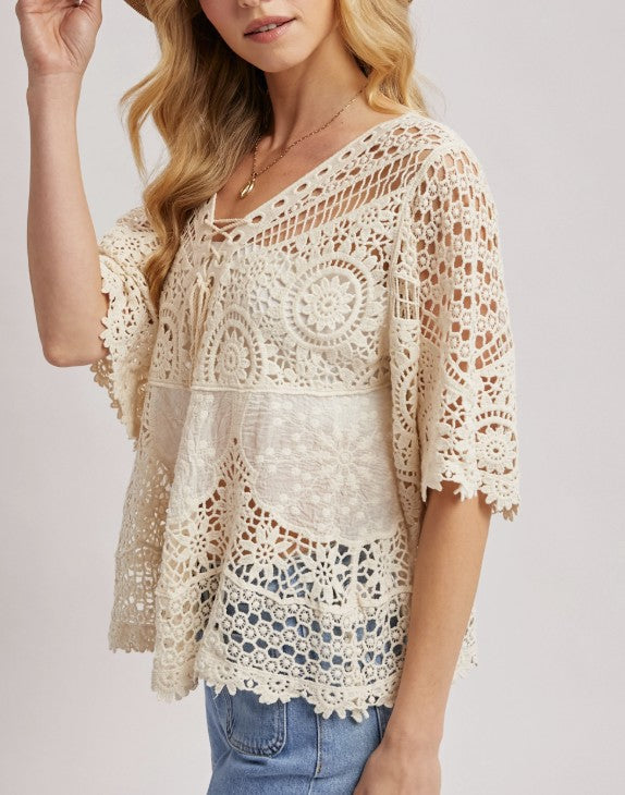 Callie Cream Boho Top (Copy)