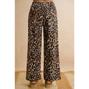 Leopard Pull-On Wide Leg Pants