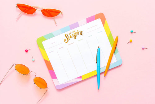 Weekly Planner - "Be the Sunshine" - 52 Sheets
