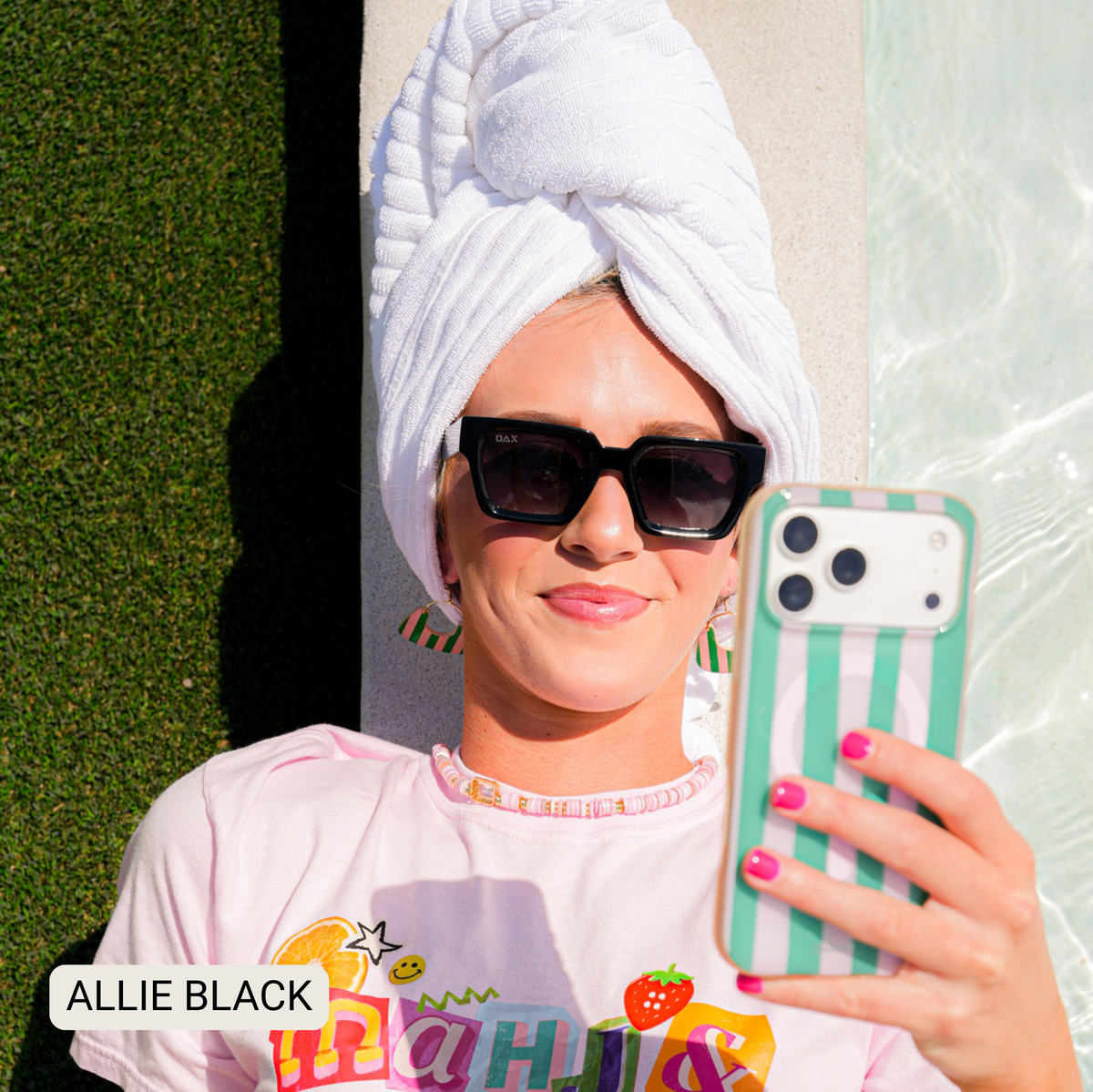 Allie - Women's Polarized Medium Rectangle Sunglasses