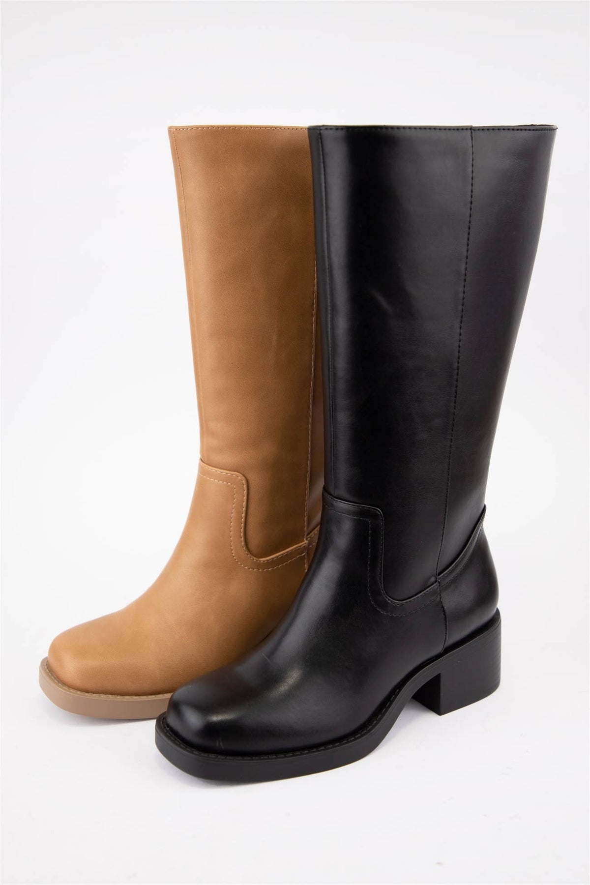 BELVIN all Boots Low Block Heel Versatile Everyday Style