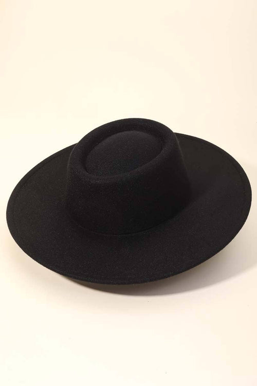 Flat Brim Pork Pie Fashion Hat