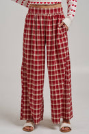 Western Plaid Boho Pants