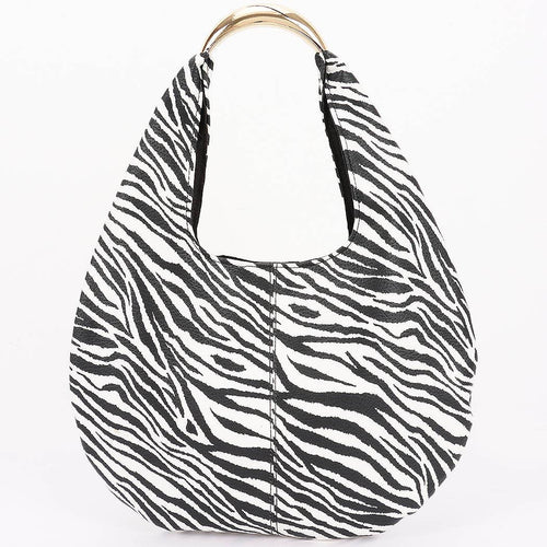 Zebra Hobo Bag