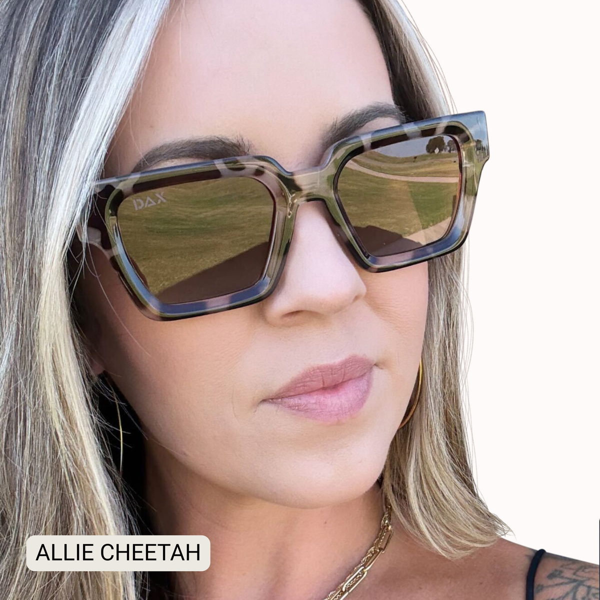 Allie - Women's Polarized Medium Rectangle Sunglasses