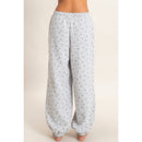 Star Print Elastic Waist Jogger Pants
