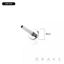SEA TURTLE THREADLESS (PUSH IN) 316L SURGICAL STEEL LABRET