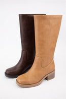 BELVIN all Boots Low Block Heel Versatile Everyday Style