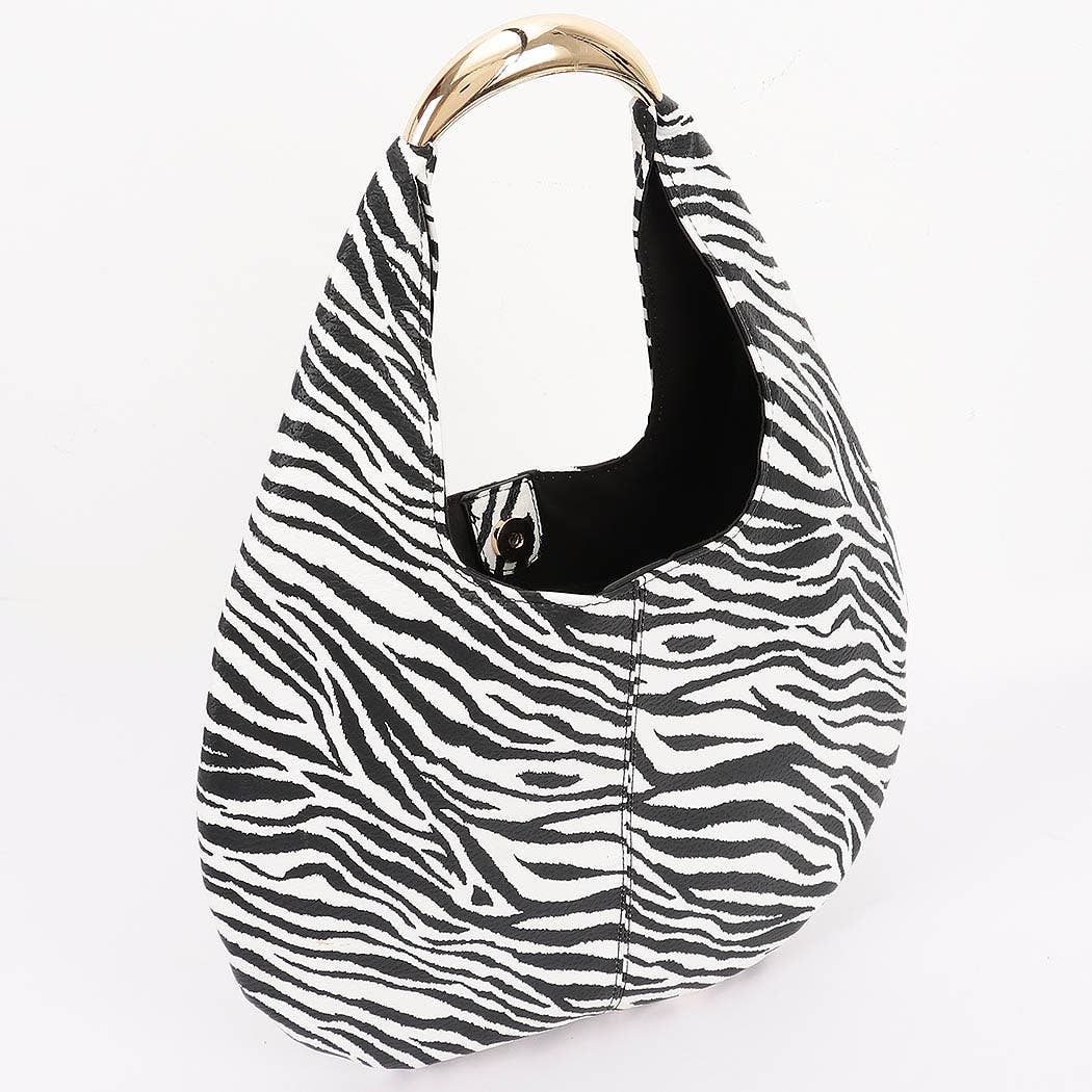 Zebra Hobo Bag