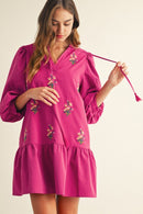 Floral Embroidered Lovely Dress