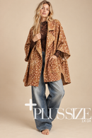 Fawn Print Oversized Kimono Cardigan