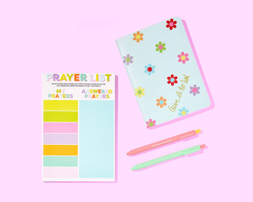 Prayer List Notepad - "My + Answered Prayers" - 50 Sheets