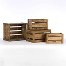 Set of 4 Wood Crates