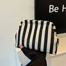 Clutch Purse for Women Summer Beach Striped Dumpling Bag