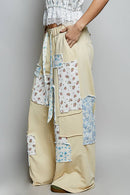 Patchwork Straight Leg Denim