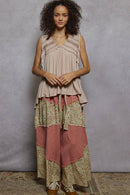 V-Neck Babydoll Knit Top