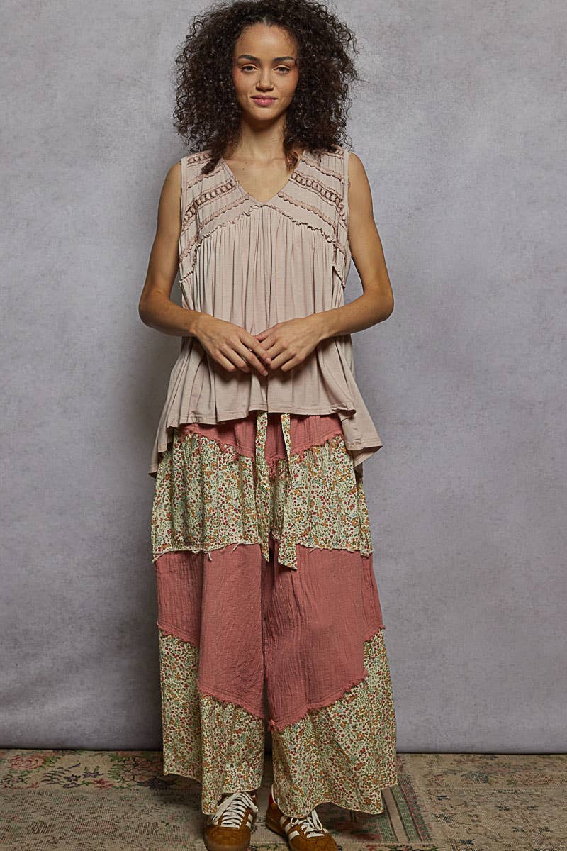 V-Neck Babydoll Knit Top