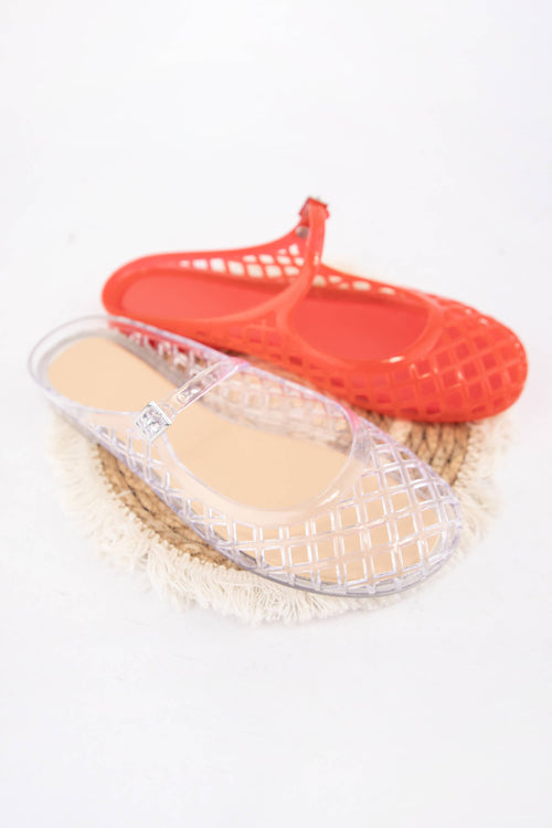 Nemo Jelly Mary Jane Flats – Brown
