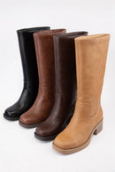 BELVIN all Boots Low Block Heel Versatile Everyday Style