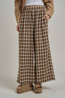 Western Plaid Boho Pants