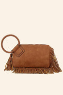 Fringe Cuff Clutch Tassel Wristlet Clutch Bag