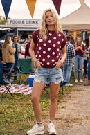 Gameday Polka Dot Sleeveless Knit Top