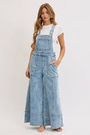 The Sedona Wide-Leg Denim Overalls