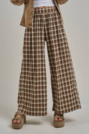 Western Plaid Boho Pants