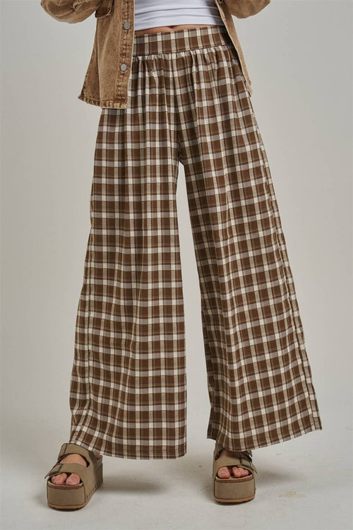 Western Plaid Boho Pants