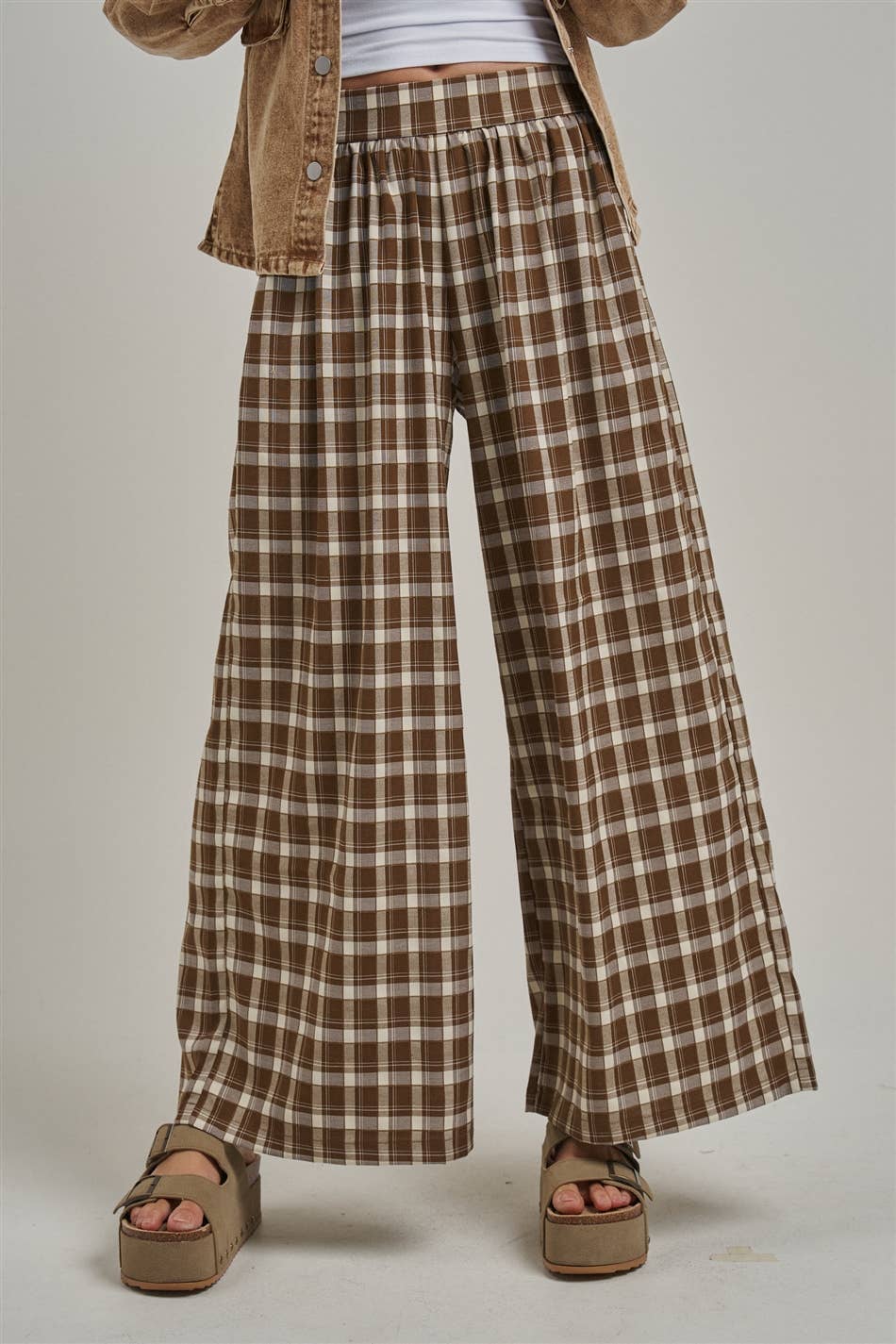 Western Plaid Boho Pants