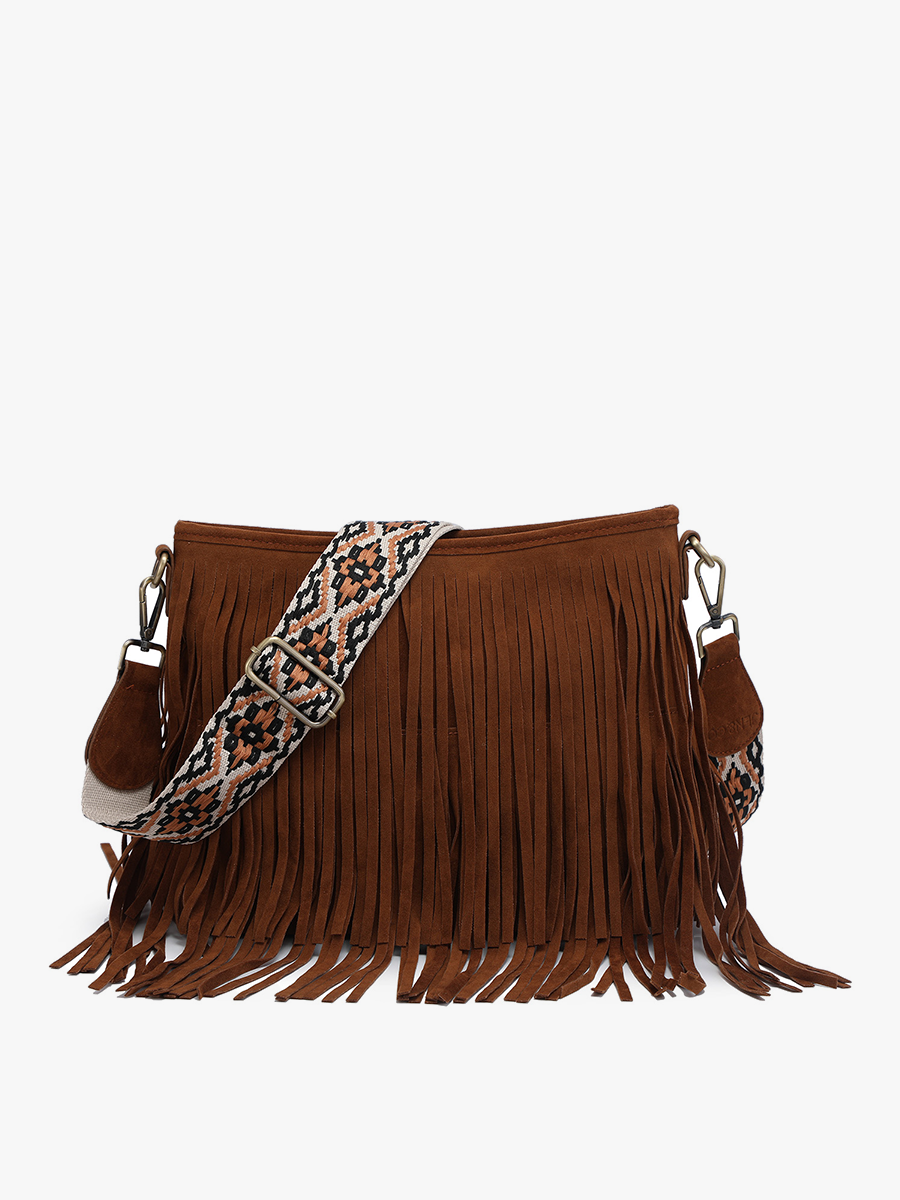 Sadie Suede Fringe Crossbody