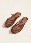 NEMO Jelly Mary Jane Flats Woven Lattice Mesh Shoes