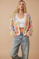 Floral Crochet Cardigan