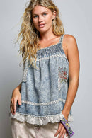 The Poppy Denim Top