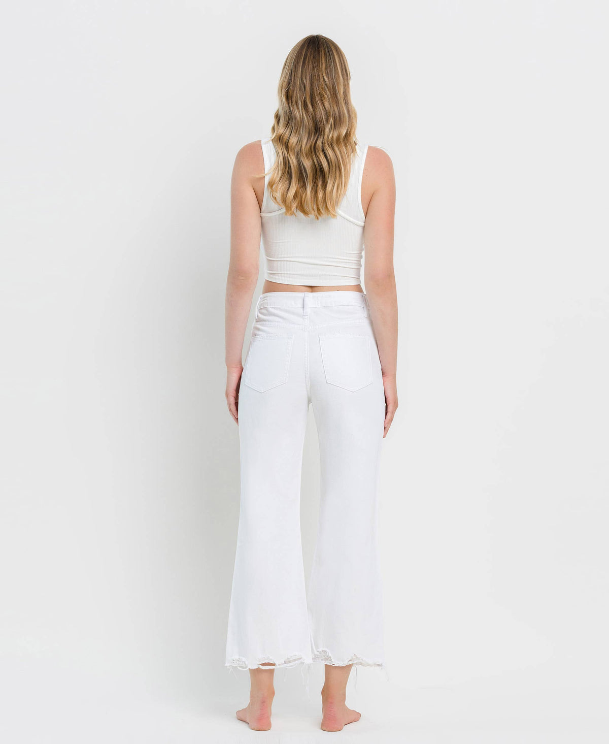 Vintage '90s Super High Rise Crop Flare Jeans