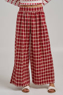Western Plaid Boho Pants