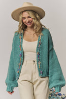 The Mabel Chunky Cardigan – Green