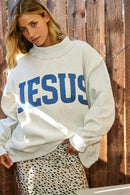 Jesus & God Is Good Reversible Sweatshirt