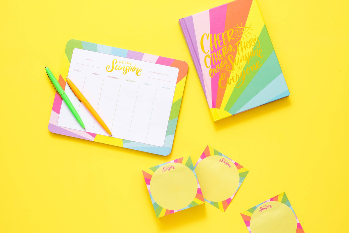 Weekly Planner - "Be the Sunshine" - 52 Sheets