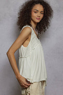 V-Neck Babydoll Knit Top