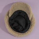 Sherpa Fleece Baker Boy Cap