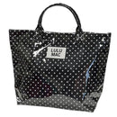 LM-BG-1003 TOTE BAG BLACK/WHITE DOT