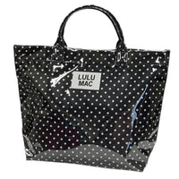 LM-BG-1003 TOTE BAG BLACK/WHITE DOT