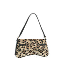 Fawn Spotted Horsebit Flap Shoulder Bag