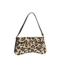 Fawn Spotted Horsebit Flap Shoulder Bag