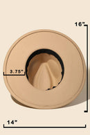Studded Sun Moon Star Fashion Fedora Hat