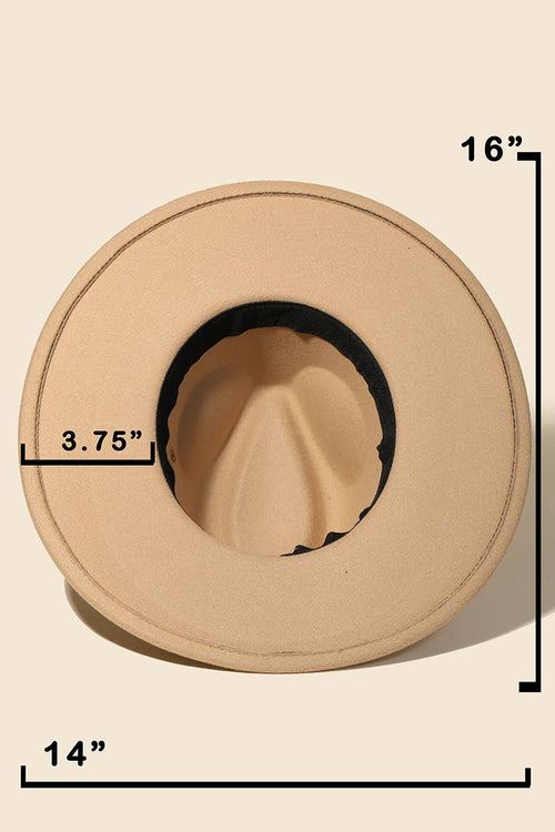 Studded Sun Moon Star Fashion Fedora Hat