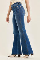 Judy Blue Charlotte High Waist Flare Jeans – Medium Wash