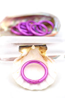 Single Thai Buddhist Temple Rings, Rush, Colorful Kumlai