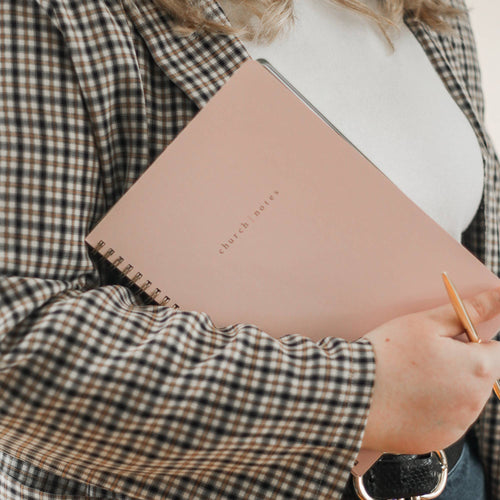 Blush Church Notes Bible Study Notebook
